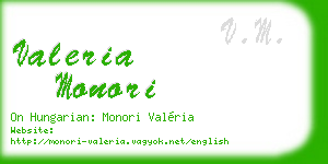 valeria monori business card